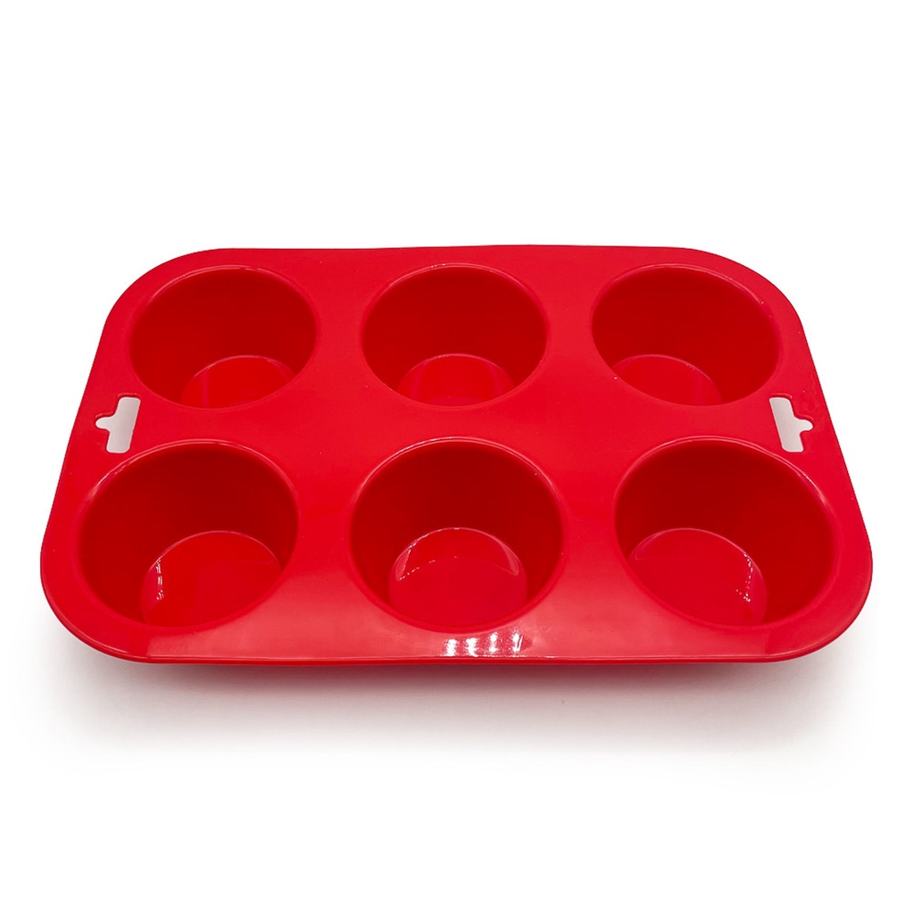 Forma Para 6 Cupcakes De Silicone - Mozcada em Oferta na Shopee