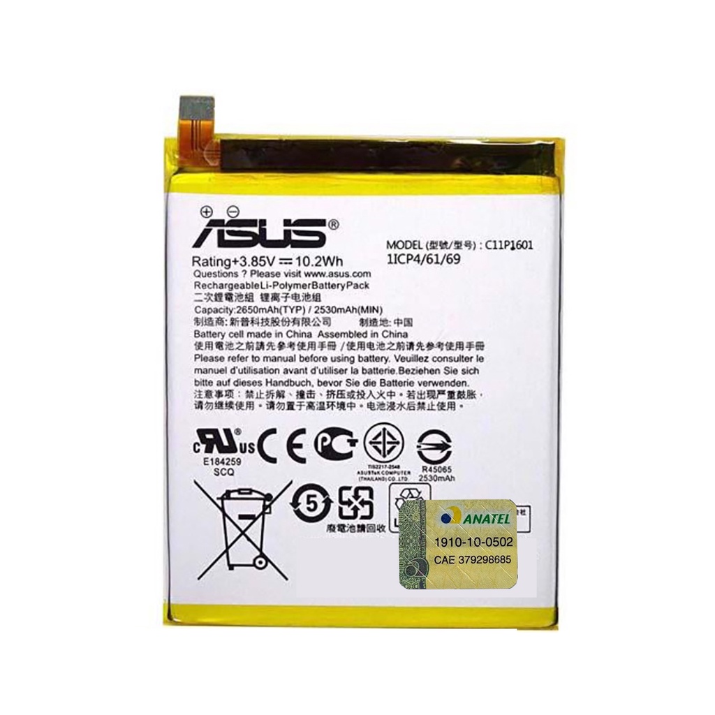 Bateria Asus Zenfone 3 ZE520KL C11P1601 Original Produto Em Estoque