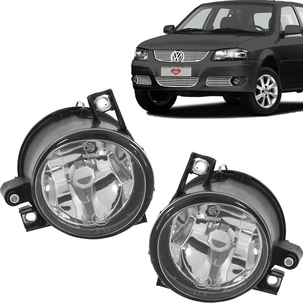 Par Farol Milha Gol Saveiro Voyage G4 06 A 13 Lente Vidro | Shopee Brasil