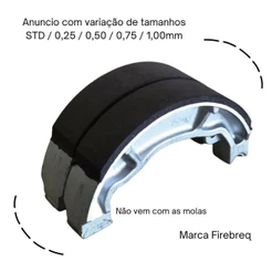 Lona Patins Freio Traseiro Titan160 Fan 160 Titan 150 Cbx250 Twister Cb300 Importado