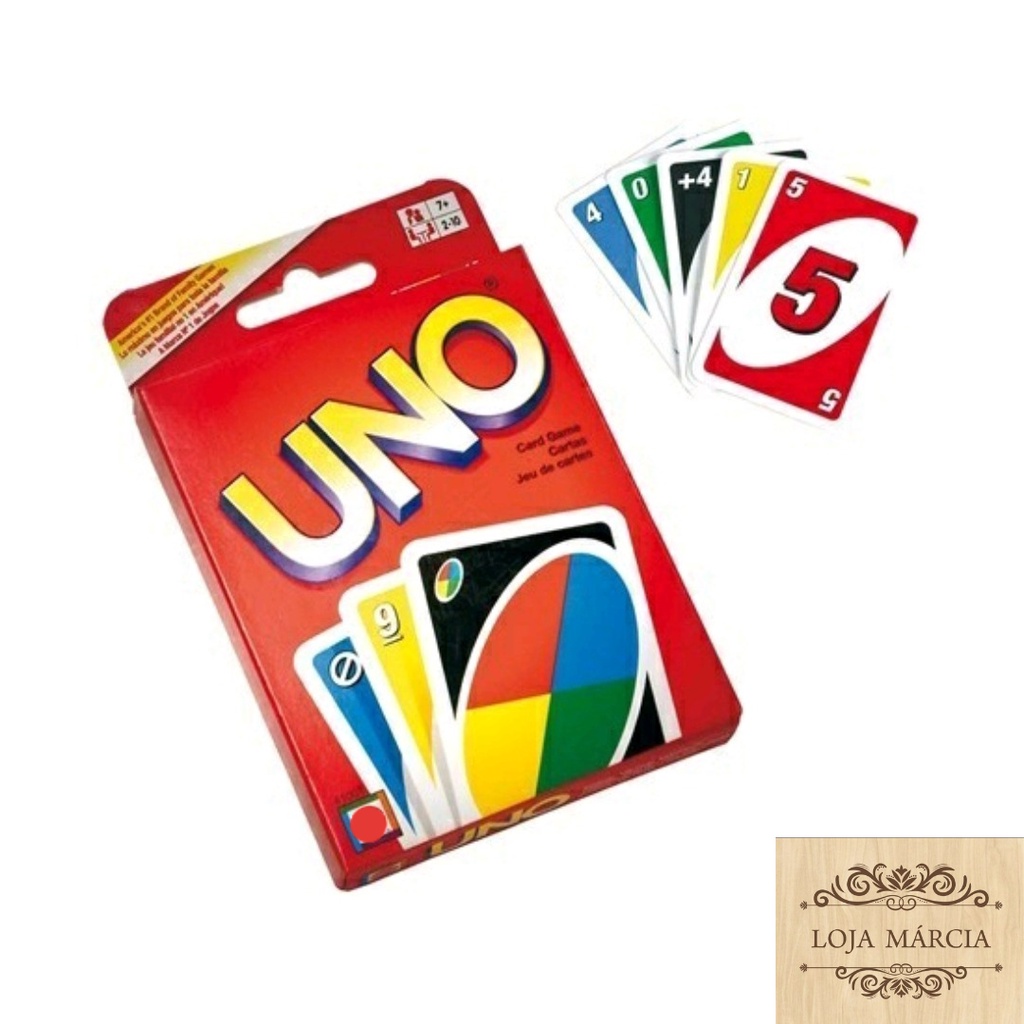Jogo do Uno Baralho do Uno Jogo de Cartas Uno 108 Cartas para Família e Amigos Promoção
