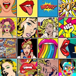 Adesivo Azulejo POP ART para Área Gourmet