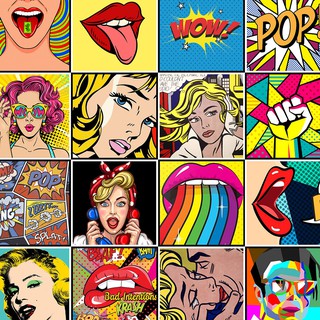 Adesivo Azulejo POP ART para Área Gourmet em Oferta na Shopee