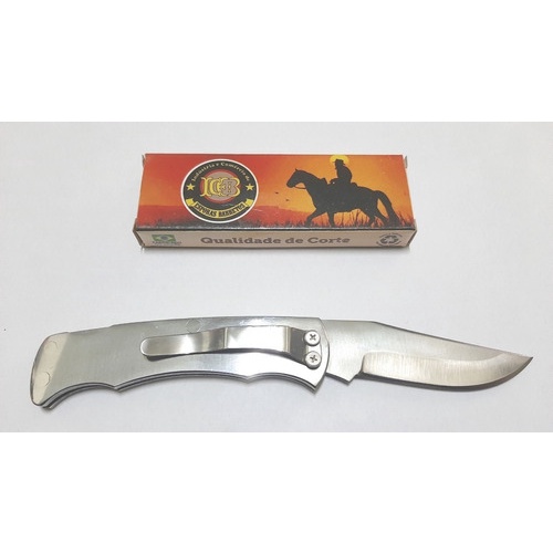 Kit 6 peças Canivete Barretos Inox Com Trava/presilha estilo zebu