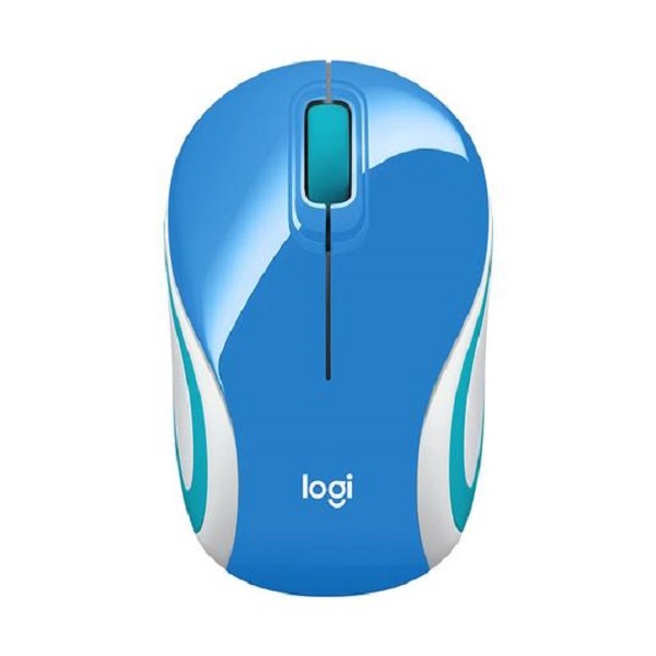 Mini Mouse Logitech M187 Sem Fio Azul 1000dpi Wireless