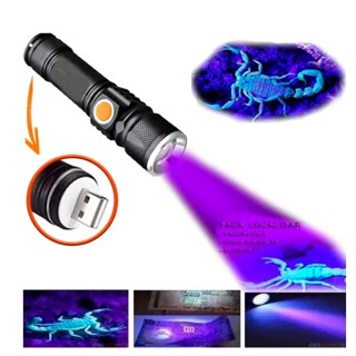 Lanterna Led Potente Luz Ultravioleta Negra Uv T6 Escorpião em Oferta na Shopee