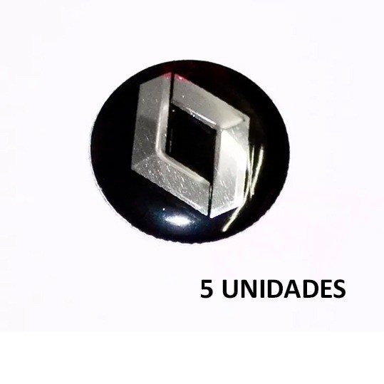 05 Emblema Da Chave Canivete 14mm Logo Renault Sandero Clio