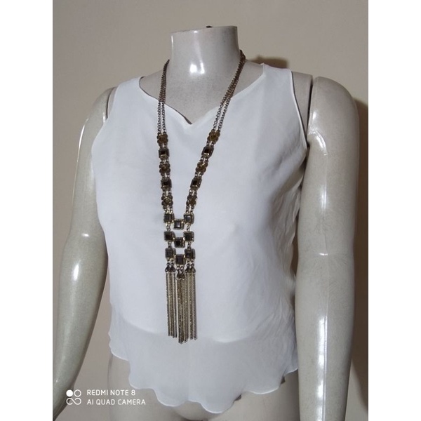 Blusa branca Feminina - TAMANHO G -  DESAPEGO/BAZAR/ BRECHÓ.