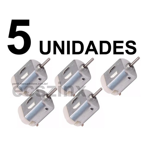 5x Mini Motor Motorzinho 3v Dc 12000 Rpm