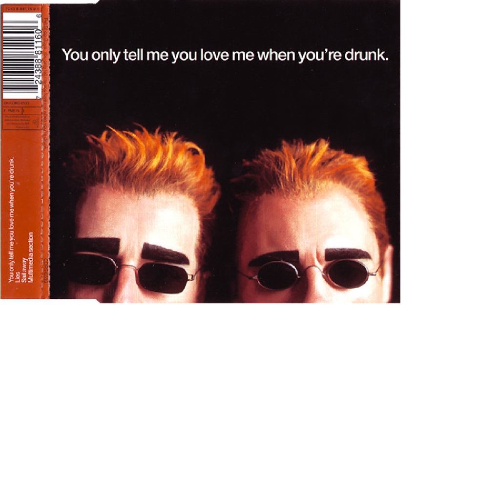 cd single Pet Shop Boys – You Only Tell Me You Love Me When You're Drunk 3x