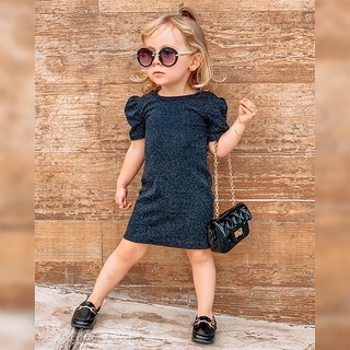 Vestido Infantil Menina Mini Diva Lurex Brilho Luxo do 02 ao 08 Lançamento Envio Imediato