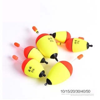 10Pcs/lot EVA Fishing Floats Set Sea Fish Float 10g-50g Bobber Night Luminous Sticks Belly Throw Rod Fishing Tackle Accessories