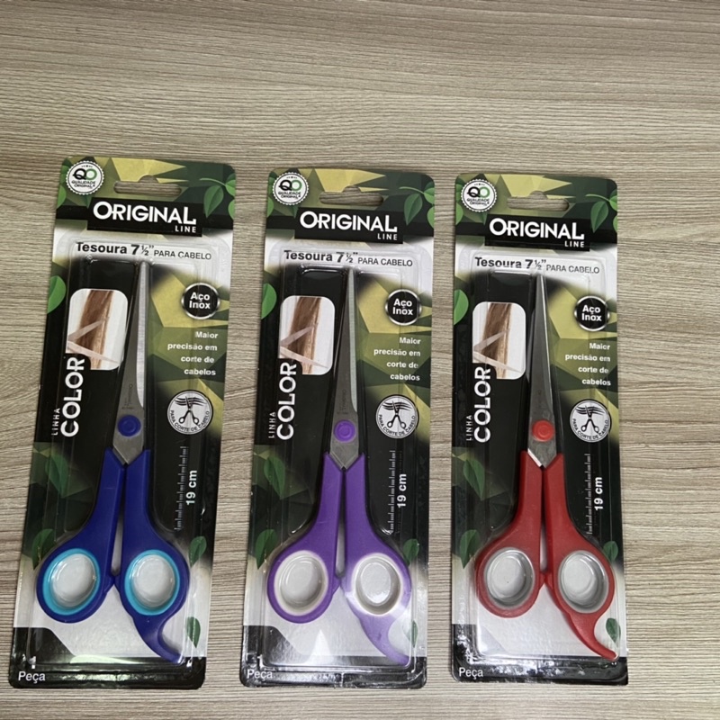 Tesoura  para Cabelo 7,5" Colors  REF SL0091 - Tesoura de Cortar Cabelo - Cabeleleiro - Cortar Cabelo