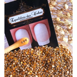 Strass Metal Sextavado 2mm (aprox 200unidades) pedrarias para unhas, joias de unha, manicure, decoracao e nail art