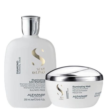 Kit Shampoo E Máscara Alfaparf Semi Di Lino Diamond Pequeno em Oferta na Shopee