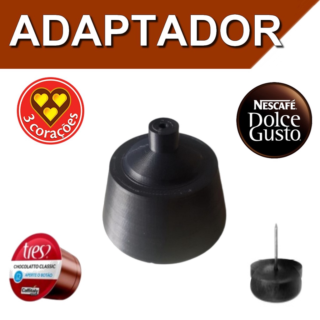 Adaptador de Cápsulas da 3 Corações para Cafeteiras Arno Dolce Gusto