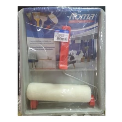 Kit De Pintura Parede Casa com Rolo Suporte E Bandeja - 3 peças