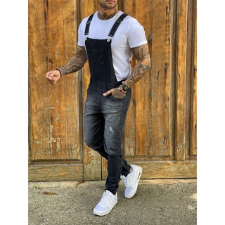 Macacão Masculino Jeans Jardineira