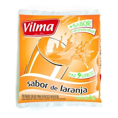Kit Com 3  Sucos Refresco Em  Pó Vilma 1kg Faz 9 Litros em Oferta na Shopee