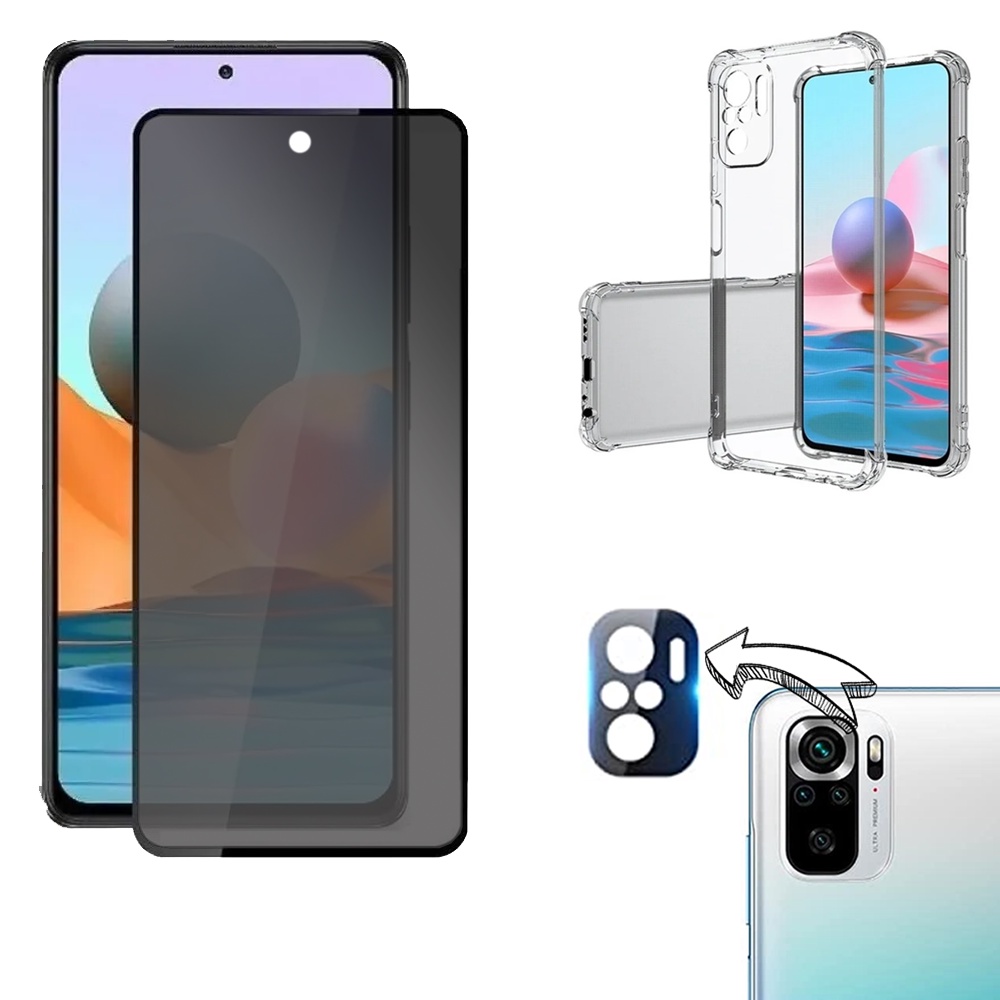 Kit Protezione REY Per Xiaomi Redmi Note 13 Pro 4G | 3x Pellicola In Vetro Temperato 9H + Custodia Anti-shock In TPU - 3