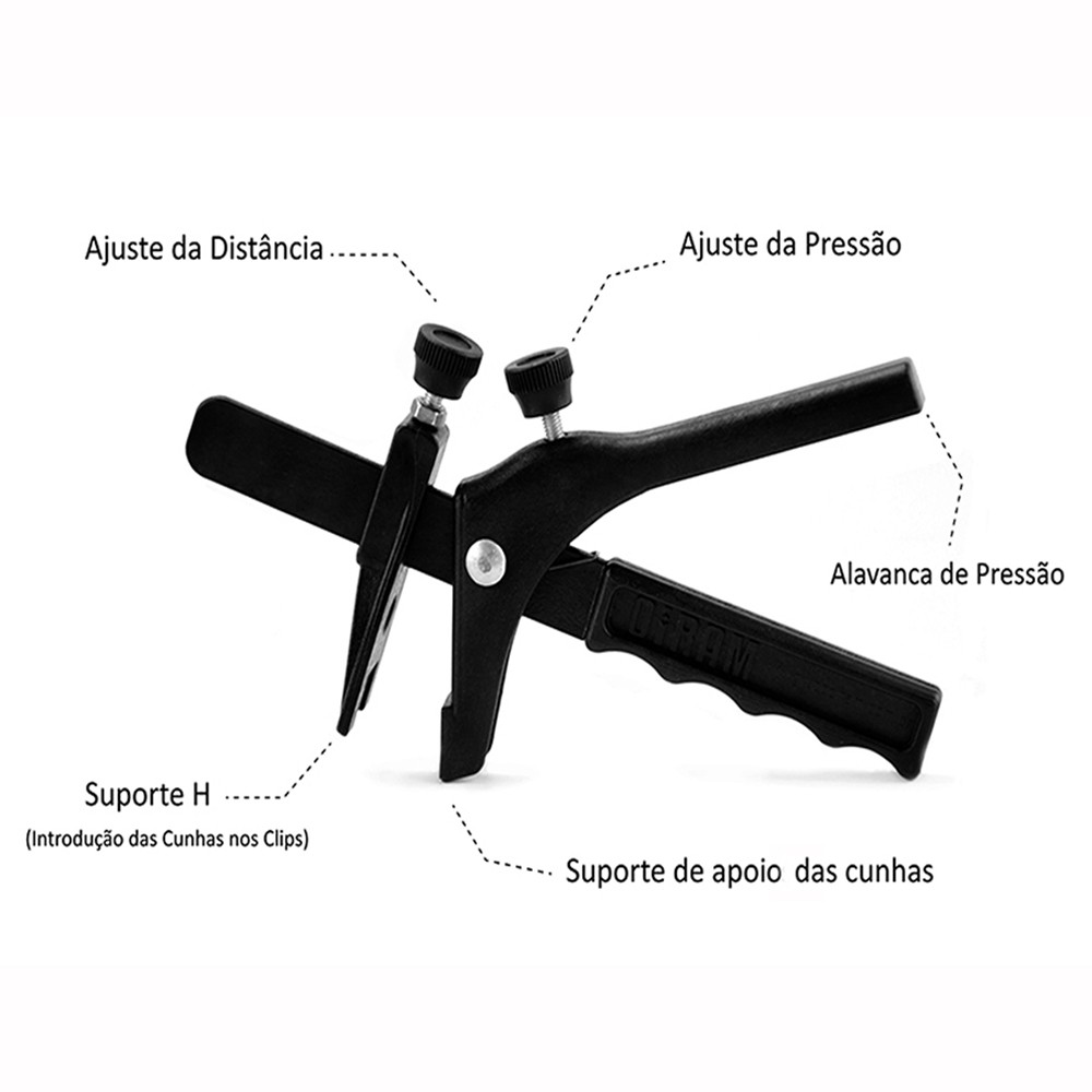 Alicate SLIM P/ Nivelador Porcelanato Piso | Nivelar para Cunhas Finas de 14mm em Oferta na Shopee