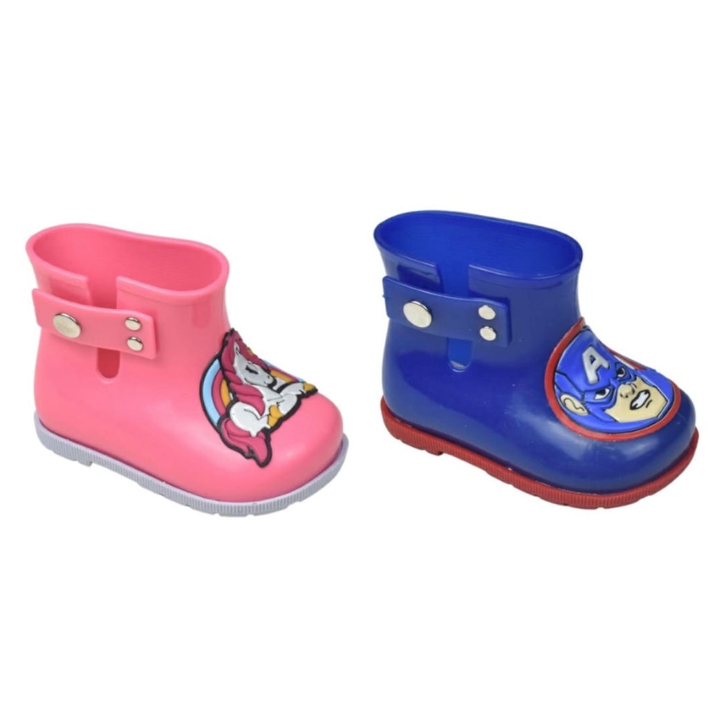 Bota Feminina Galocha Baby, Bebê Menina, Feminino, Ponta de Estoque , Bb12 TucLele Ponta de Estoque