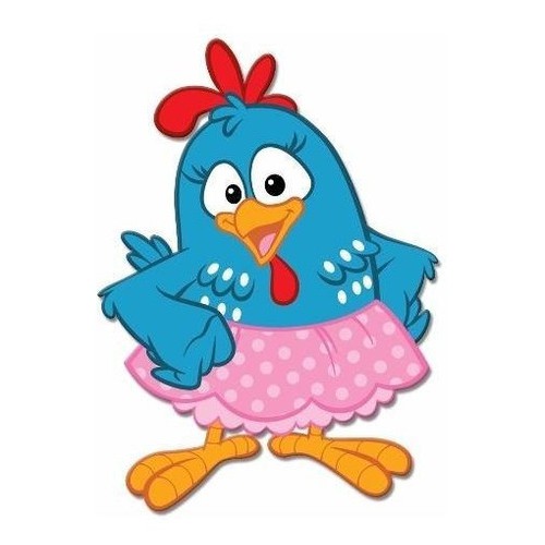 Galinha Pintadinha Saia Rosa Kit Festa 8 Display Mdf