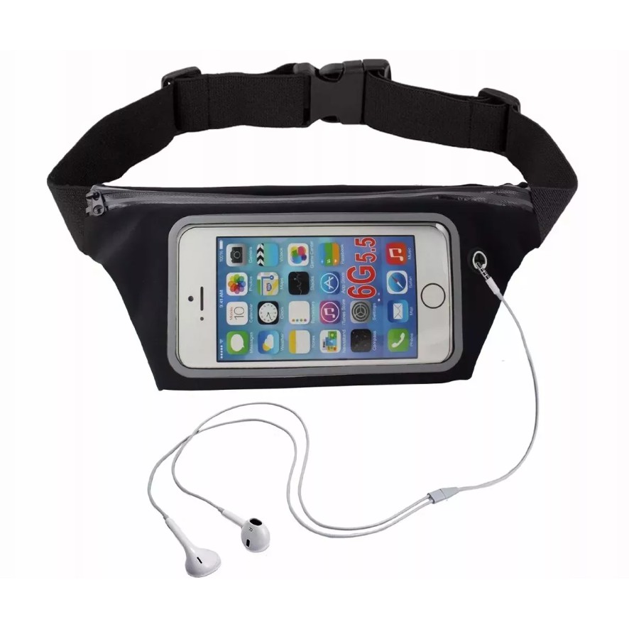 Doleira Slim Impermeável Celular Até 7,5 polegadas Chave Dinheiro Passaporte