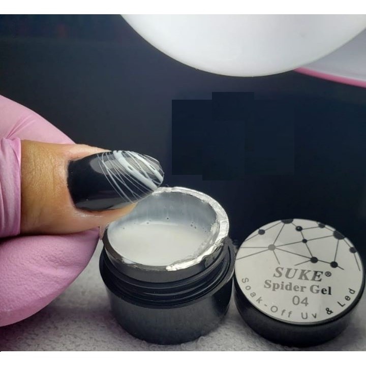 Gel Suke Spider Para Unhas Preto/branco Para Decoração