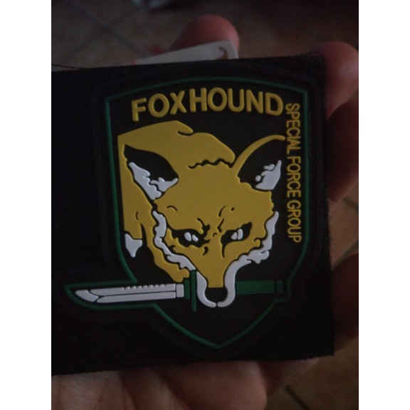 Foxhound metal gear solid pvc airsoft paintball patch