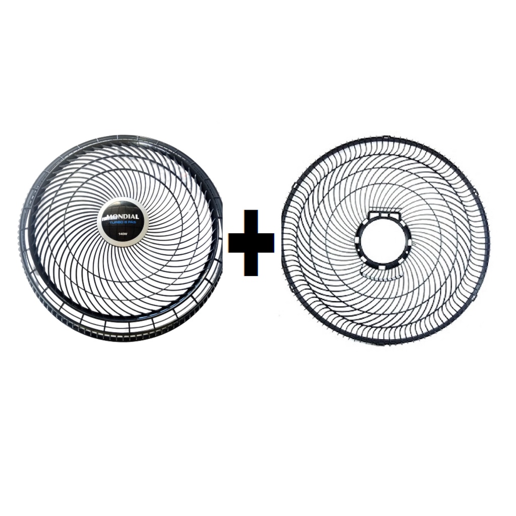 Kit Grade Dianteira + Traseira Ventilador Vt-40 Vps-40 Vtx-40 40cm Mondial