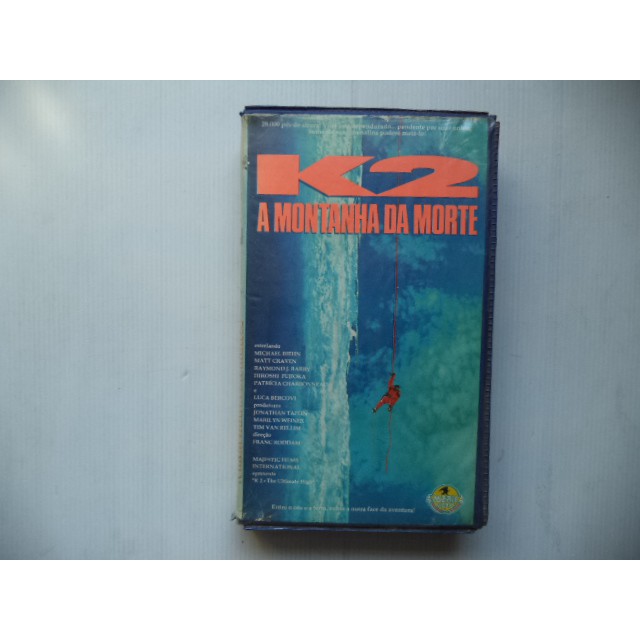 Fita Vhs K2 A Montanha da Morte Original Legendado Shopee Brasil