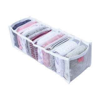 1 Organizador De Gaveta Colmeia Transparente Com Viés Branco Para Calcinha Cueca Meia Lenços