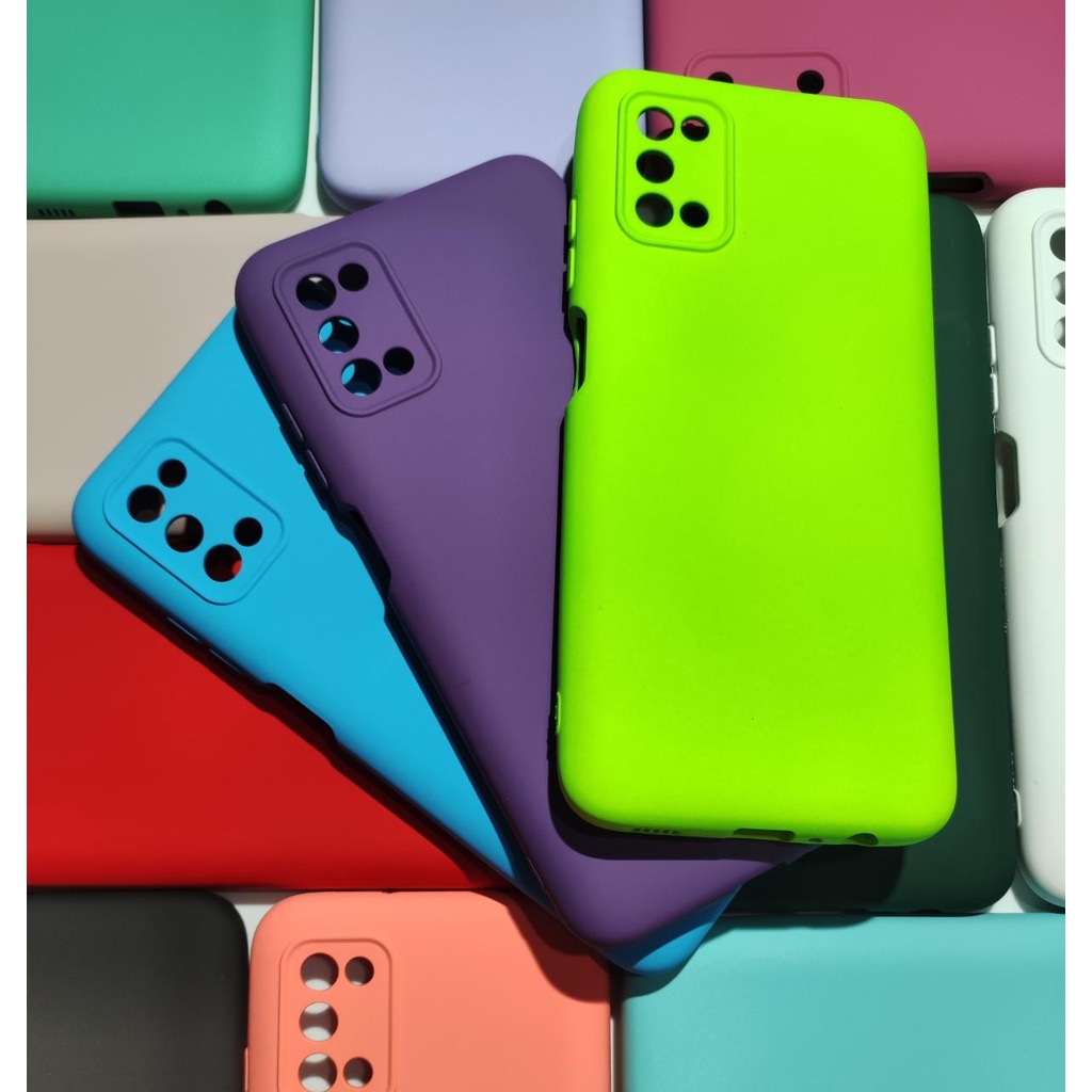 Capa Protetora para Samsung Galaxy A03S Silicone Proteção de Câmera Interior Aveludado Macia Premium