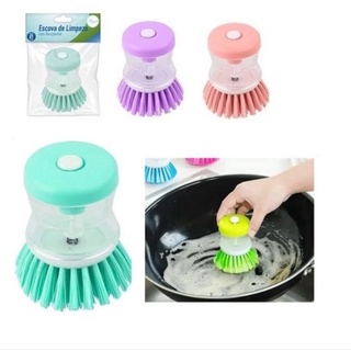 Escova | Escovinha Com Dispenser De Detergente Para Louça