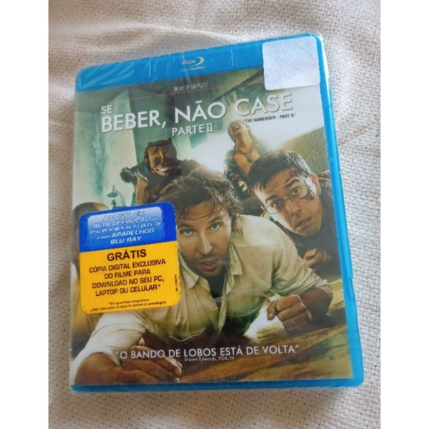 blu-ray se beber não case 2 lacrado de fabricação Bradley Cooper