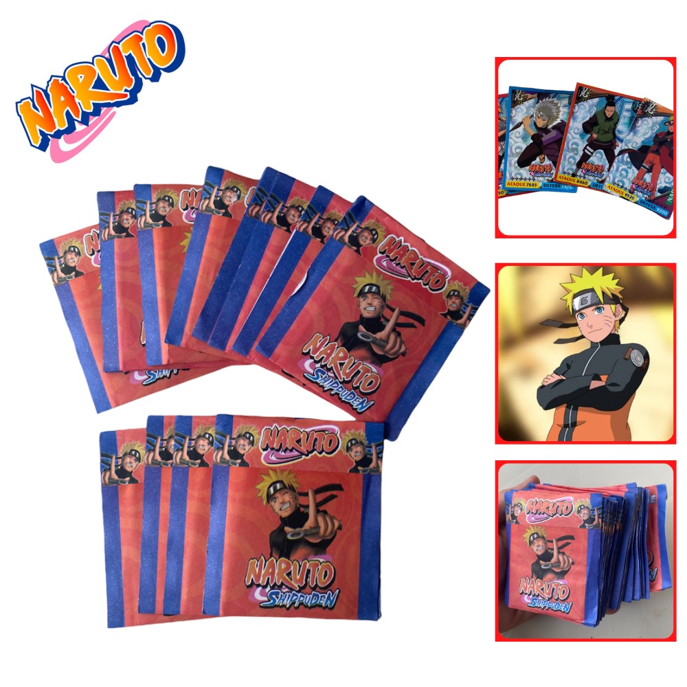 200 Cards de Naruto = 50 pacotinhos LANÇAMENTO