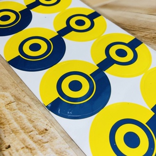 16 ADESIVOS REDONDOS AMARELINHOS (LATINHA/GARRAFINHA) FESTA DIVERTIDA 56.5 em Oferta na Shopee