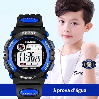 Relógio De Pulso Eletrônico Infantil À Prova D'água Antiqueda