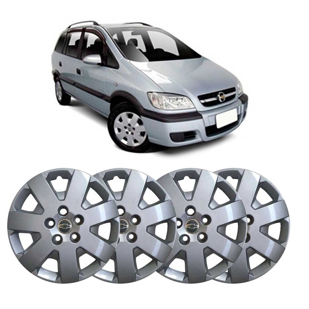 JOGO 4 CALOTAS ARO 15 RODA ZAFIRA 2005 A 2012 PEÇAS GENUÍNAS GM KIT2094 em Oferta na Shopee