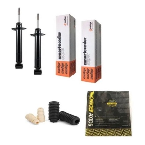 Par Amortecedor Traseiro + Batente Coifa Axios Gol Quadrado em Oferta na Shopee