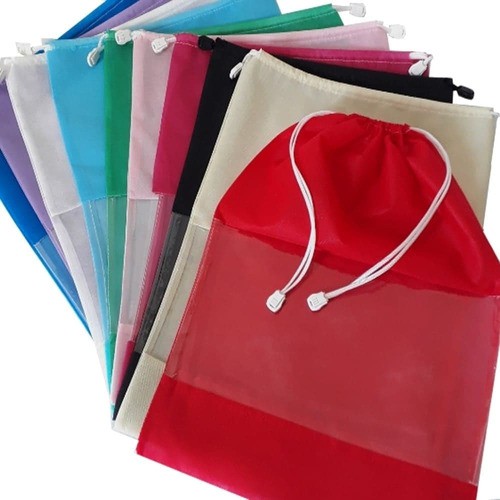 Sacos Para Sapatos Tnt Com Visor Kit Com 30 Coloridos