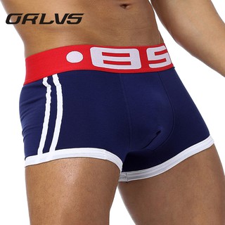 BS Cueca Boxer Masculina De Algodão Respirável Em U Bs40