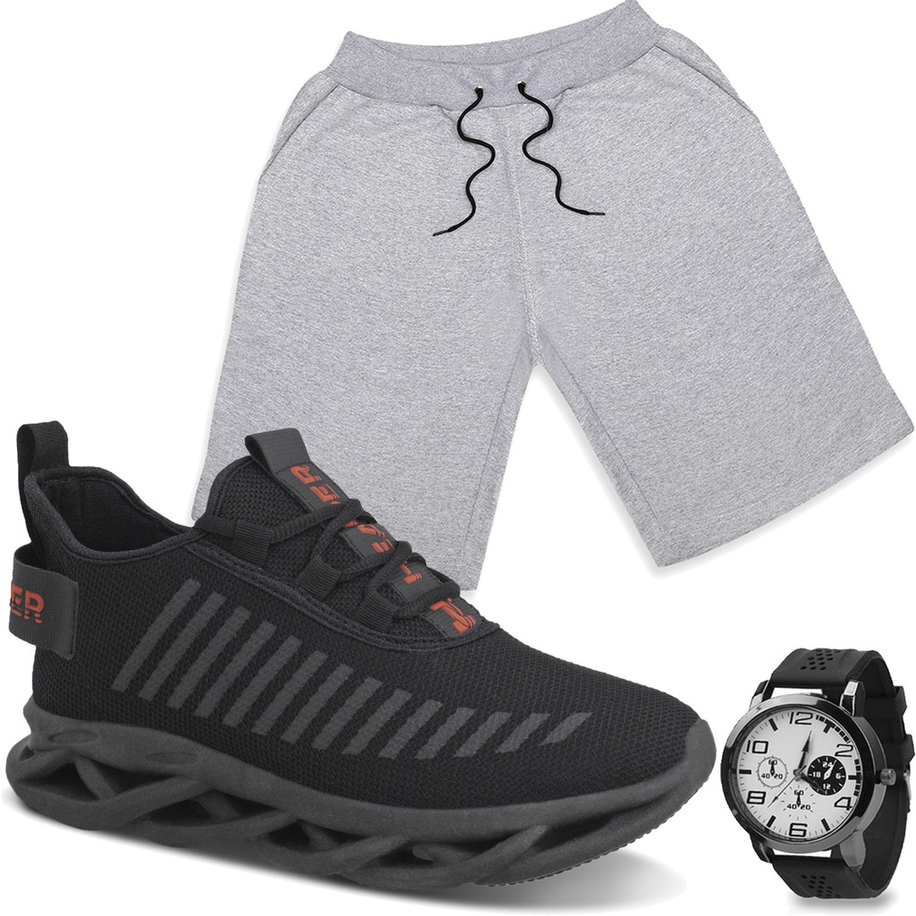 Kit Tênis Masculino Header Infinite Mais Vendido + Bermuda + Relógio