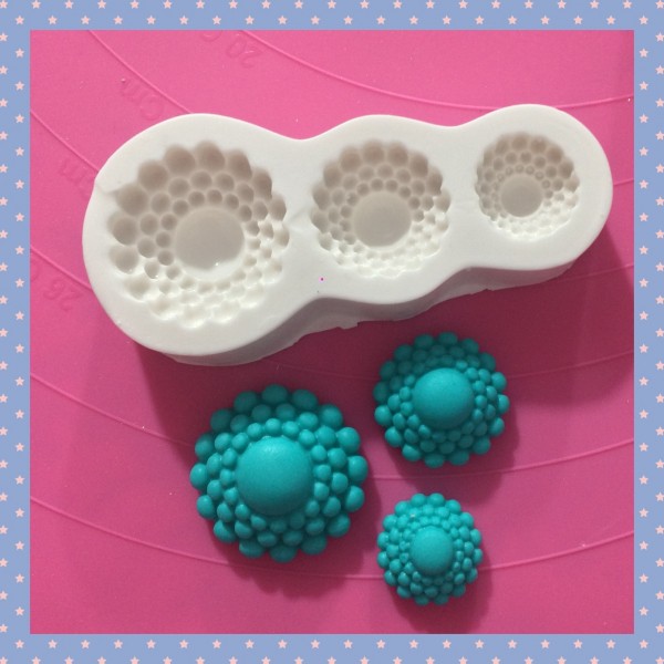 Molde De Silicone Trio De Jóias Molde Para Confeitaria Molde Para Biscuit 645