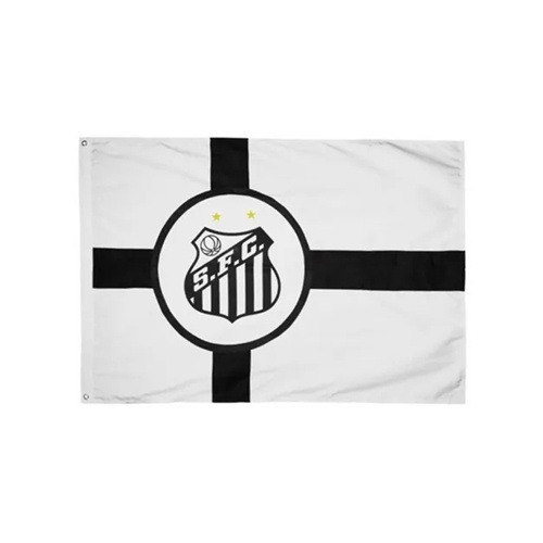 Bandeira Oficial do Santos 68x98cm Dupla Face 1,5 Panos