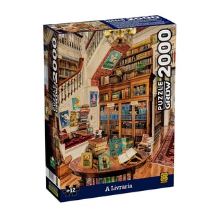 Puzzle 2000 peças A Livraria em Oferta na Shopee