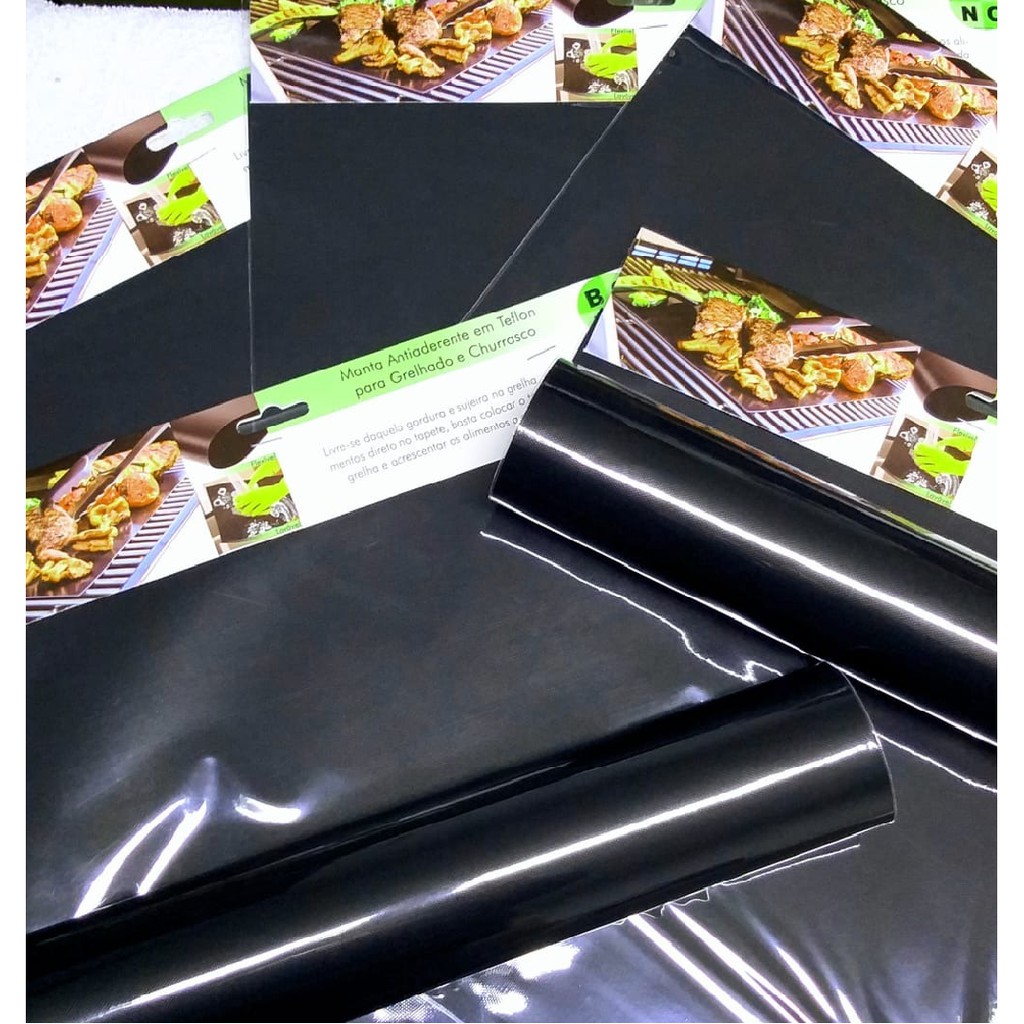 Manta antiaderente em Teflon para grelhados e churrasco