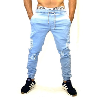 calça masculina Jeans jogger clara lisa arran