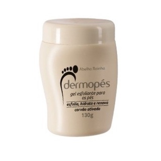 Dermopés Gel Esfoliante para os pés com Carvão Ativado Abelha Rainha 130g